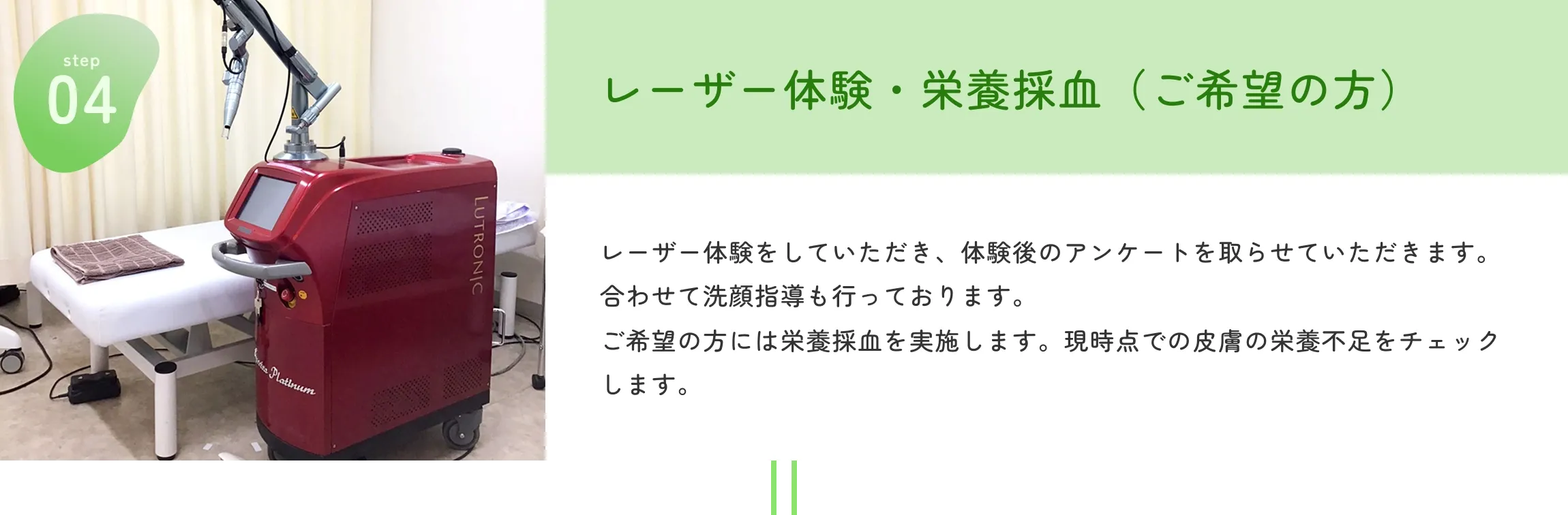 レーザー体験・栄養採血
